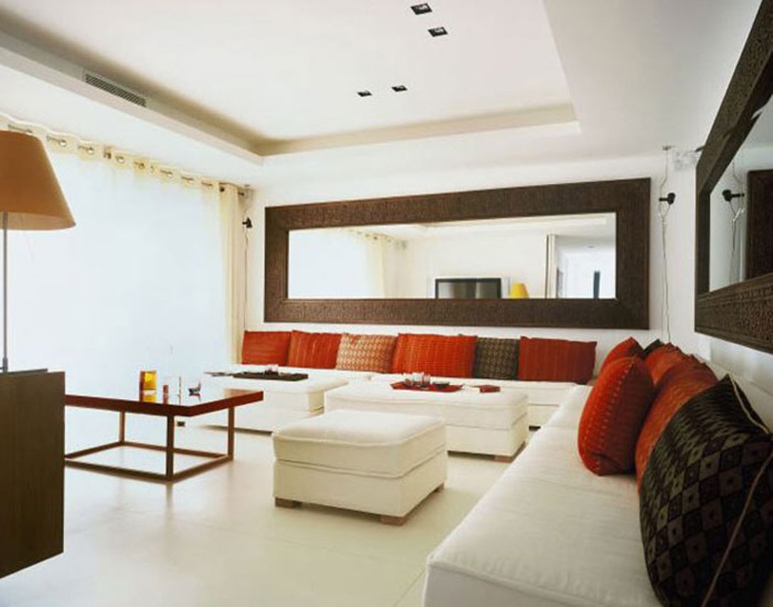 rectangular mirrors for living room