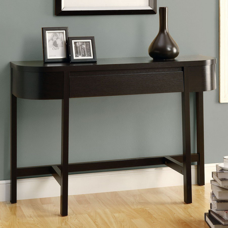 half round foyer table