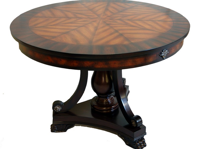 round foyer accent table