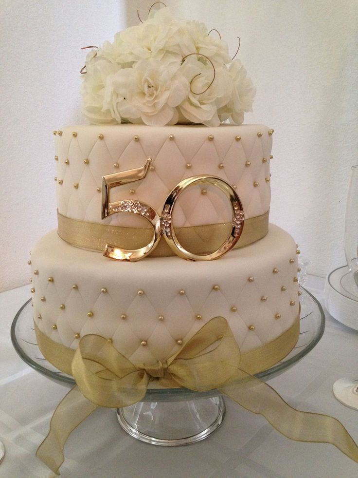 50th anniversary cake decorating ideas