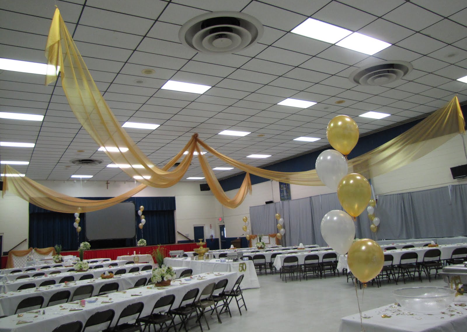 50th anniversary ceiling decorations