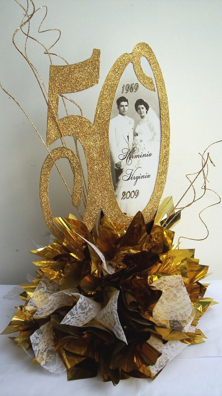 50th golden anniversary decorations