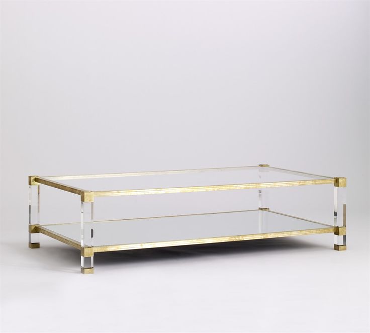 acrylic and glass coffee table