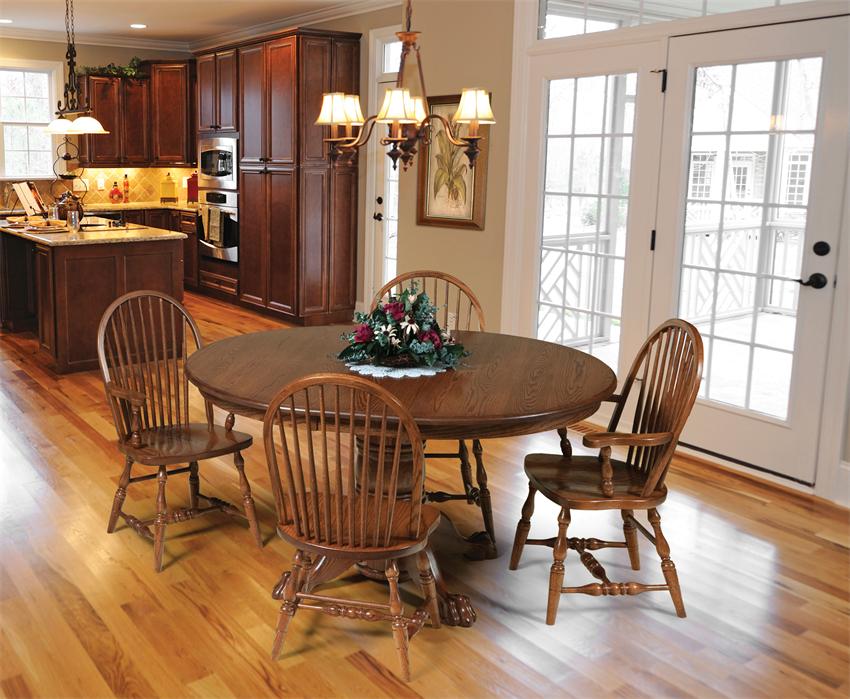 amish dining room table set