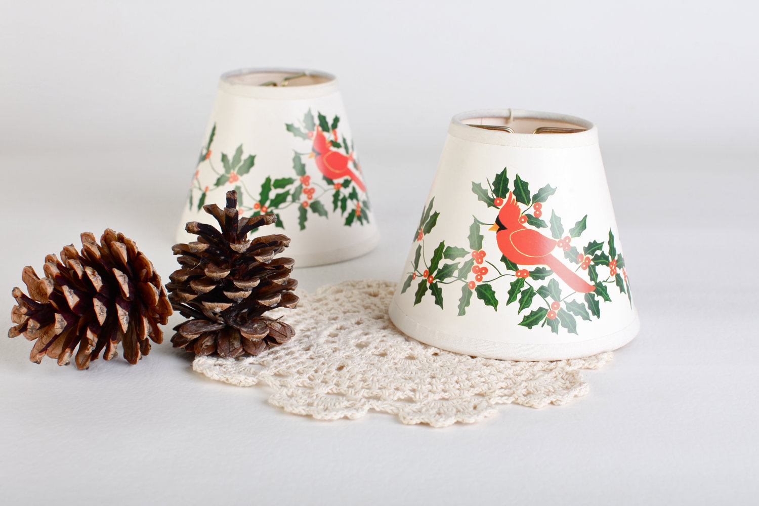 antique clip on lamp shades