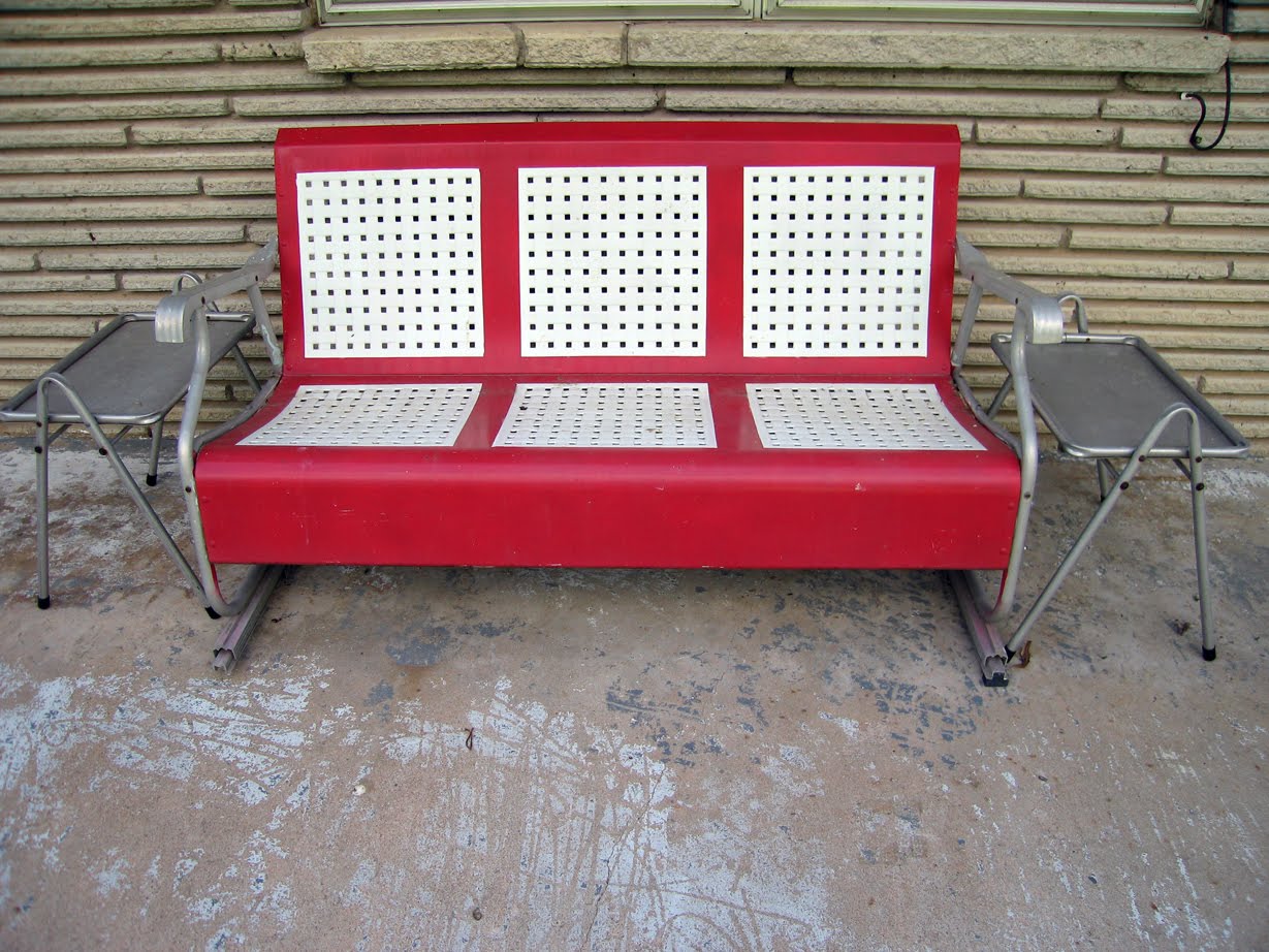 antique patio glider