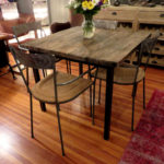 barn wood bistro table