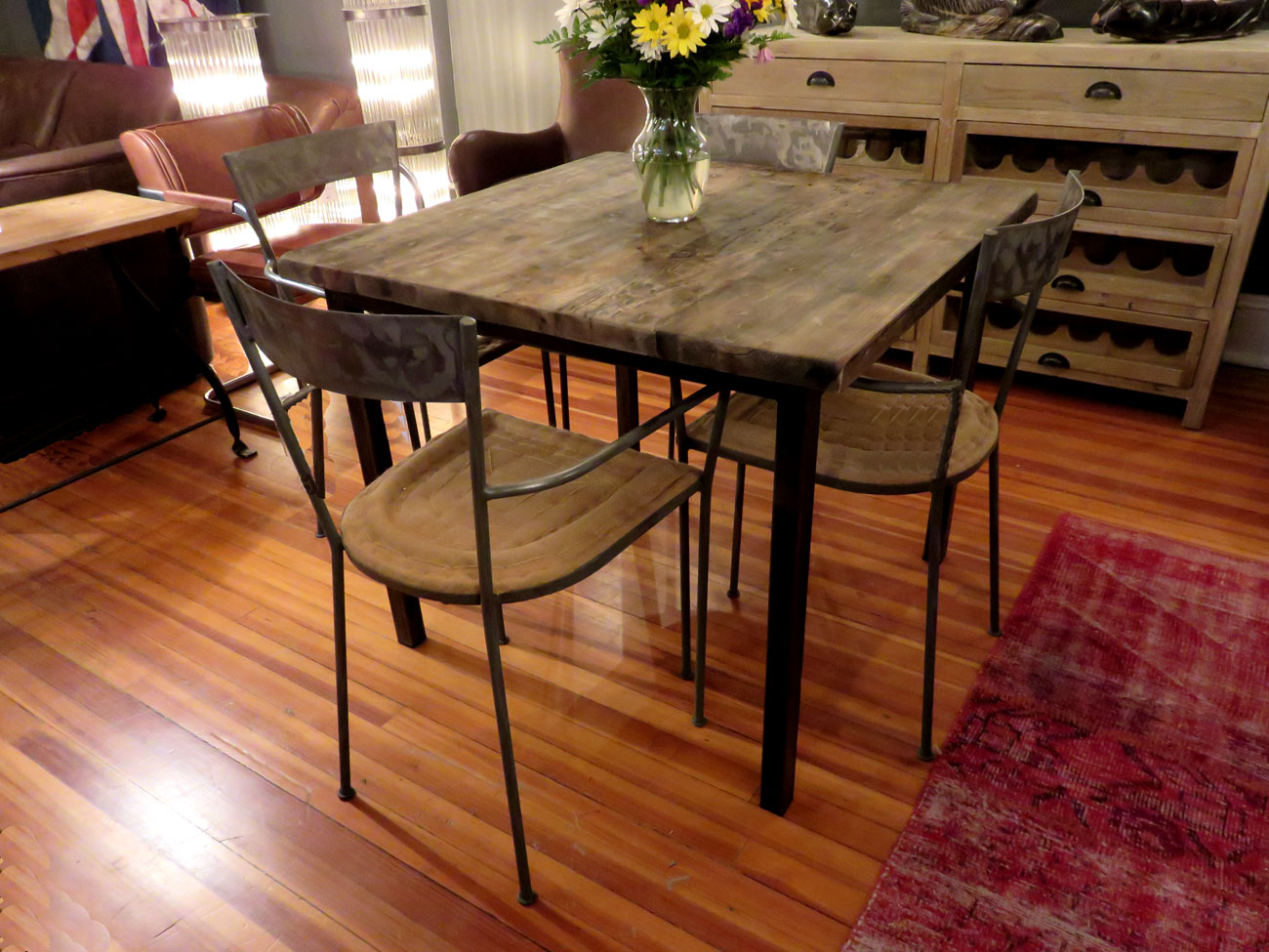 barn wood bistro table