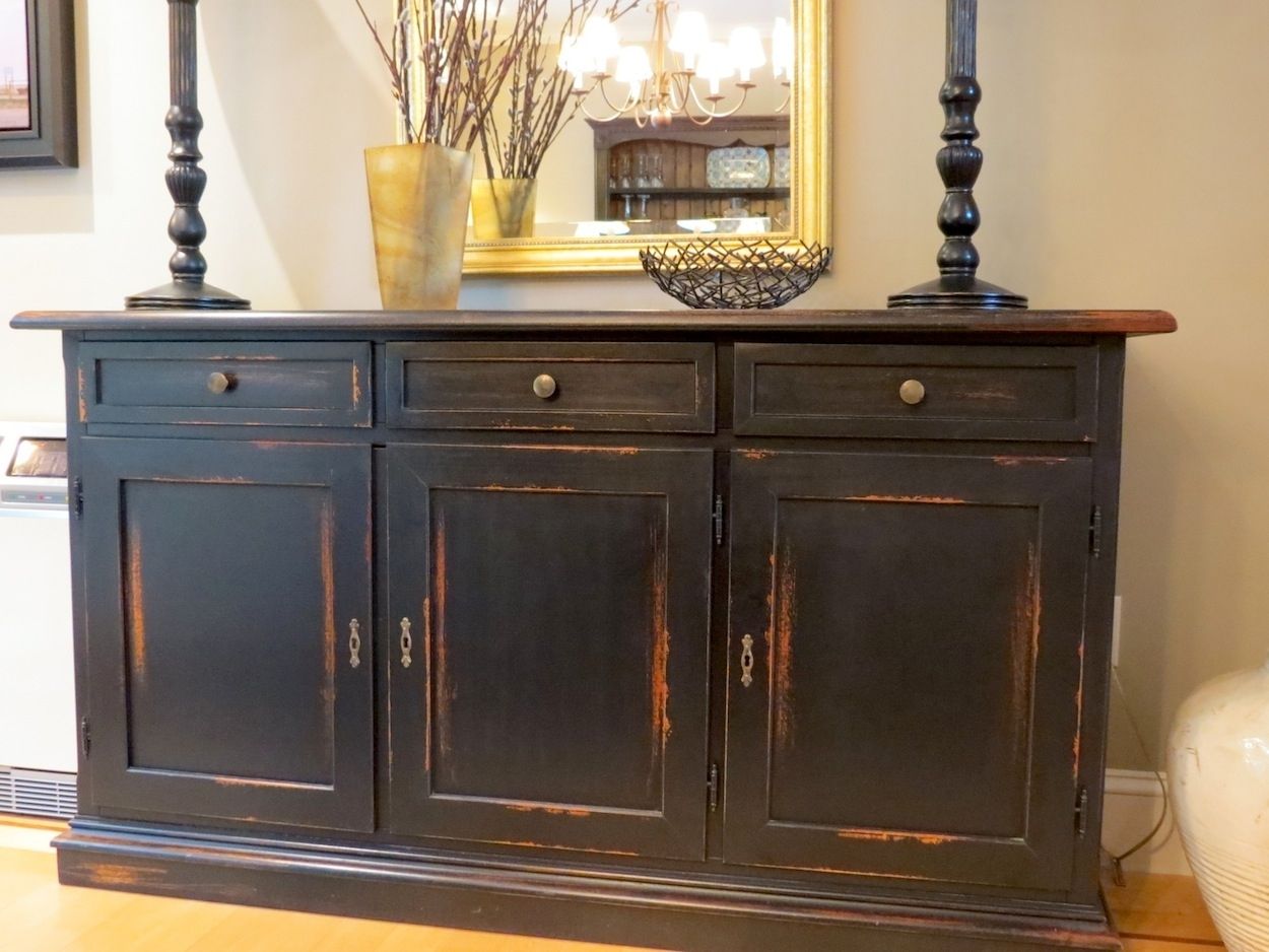barn wood buffet table