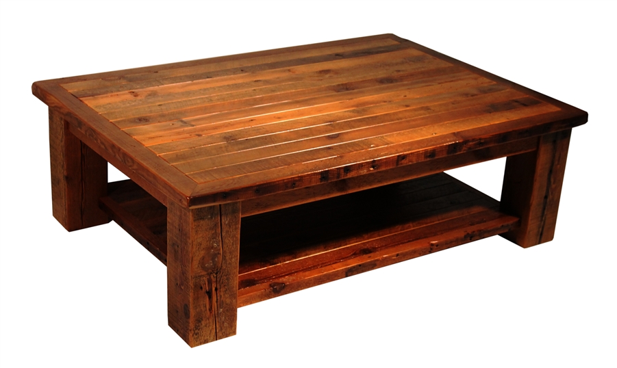 barn wood side table