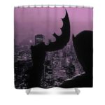 batman comic shower curtain