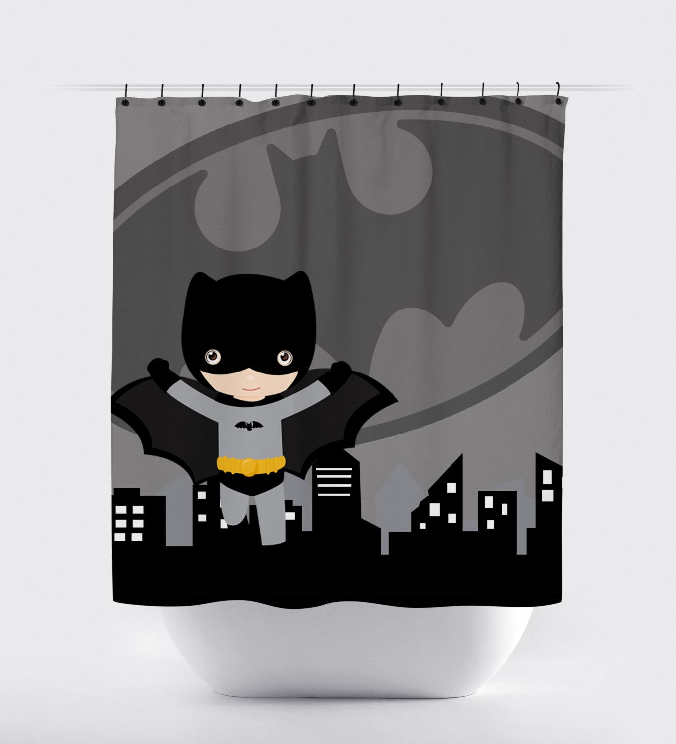 batman plastic shower curtain