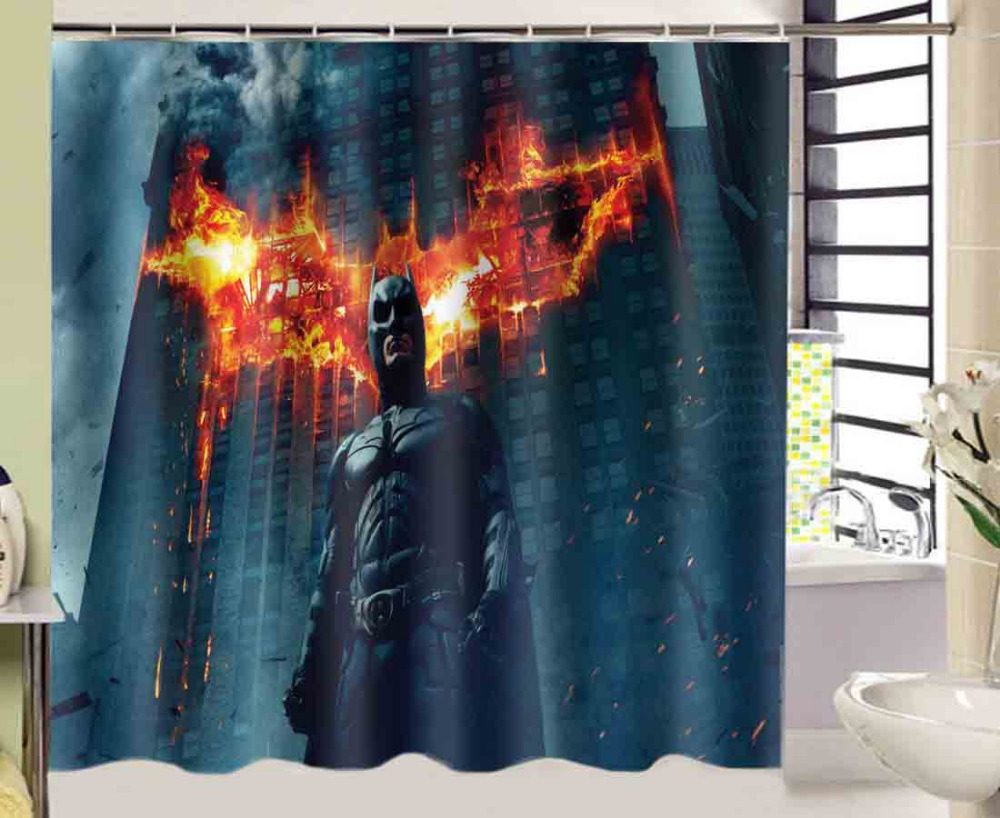 batman shower curtain design