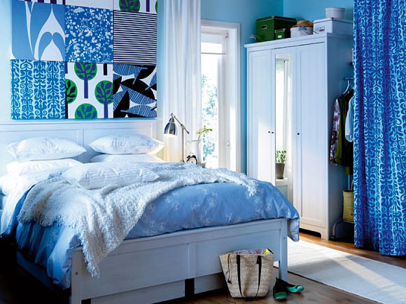 bedroom decoration blue