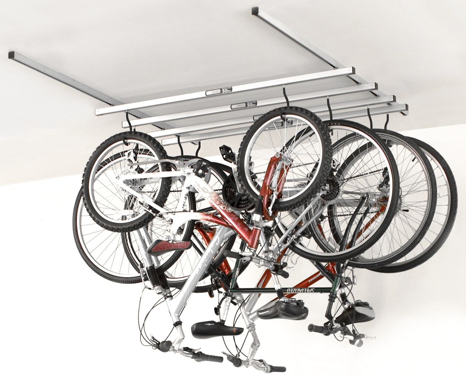 bike ceiling storage ideas