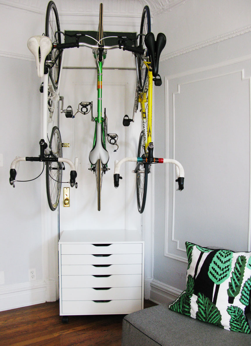 bike storage ideas small apartment