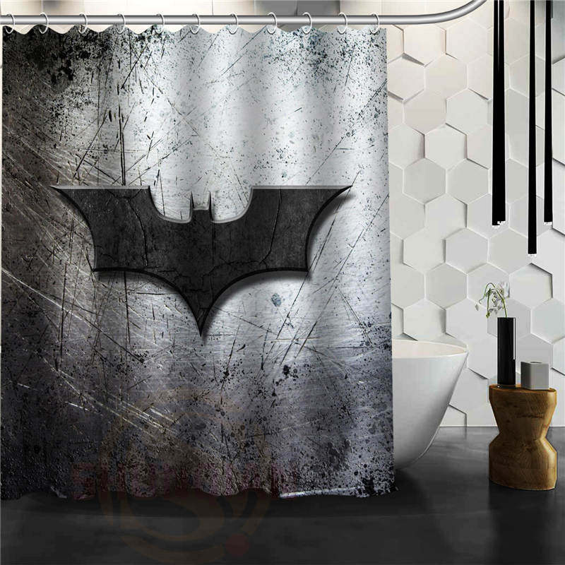 black batman shower curtain