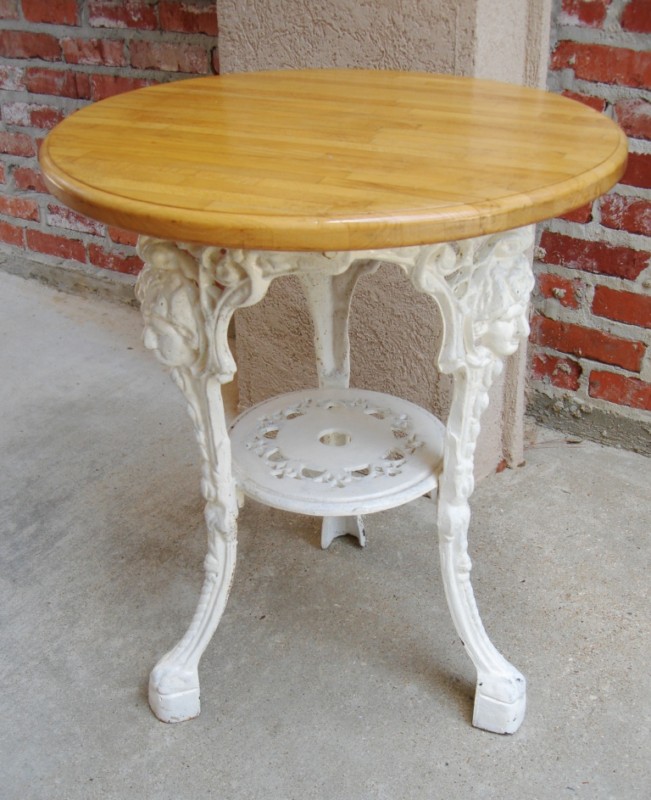 butcher block bistro tables
