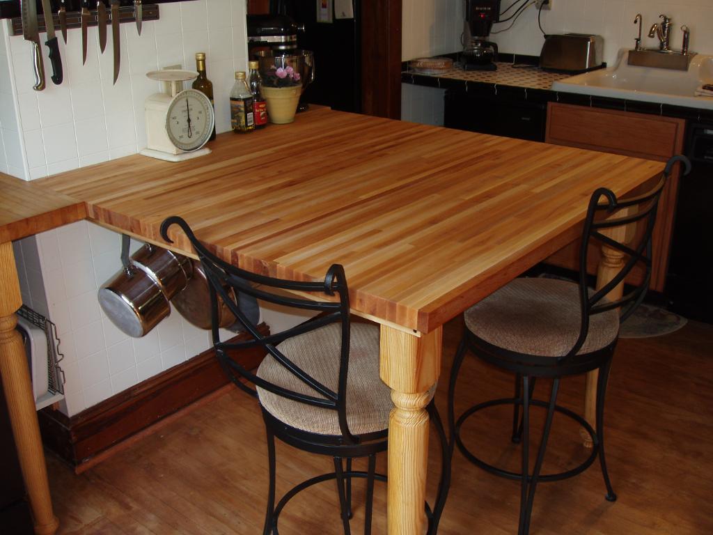 butcher block dinner table