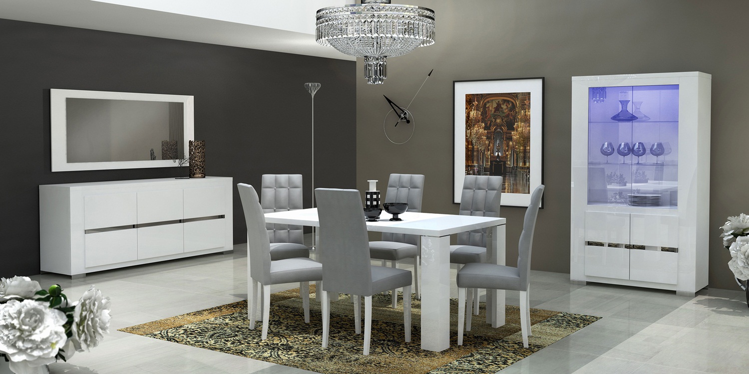 contemporary glass top dining room sets