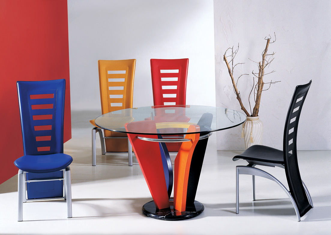 contemporary oval dining room sets