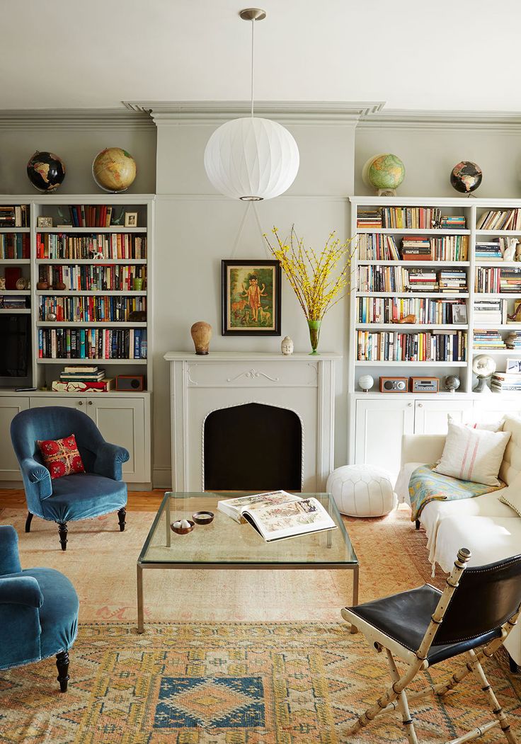 design ideas for living room shelves