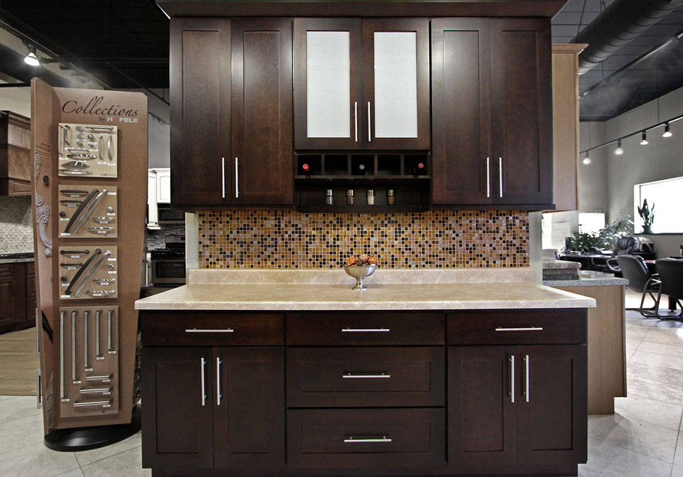 espresso kitchen base cabinets