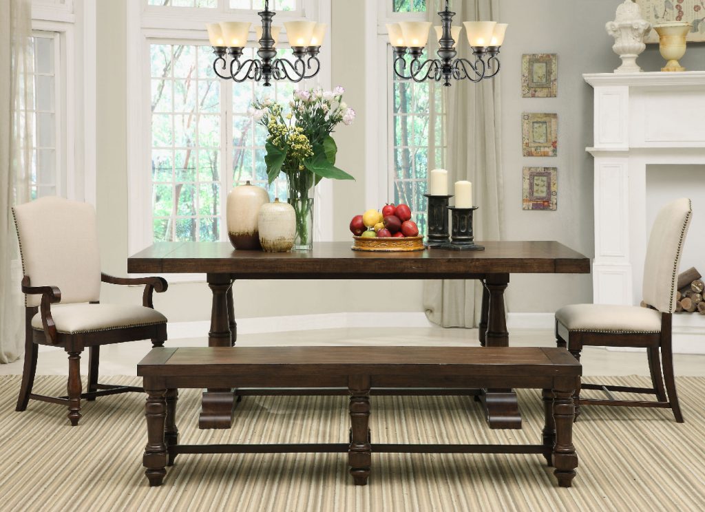 farmhouse corner kitchen table