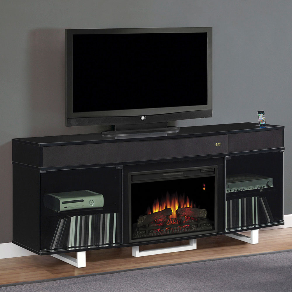 fireplace tv stand gas