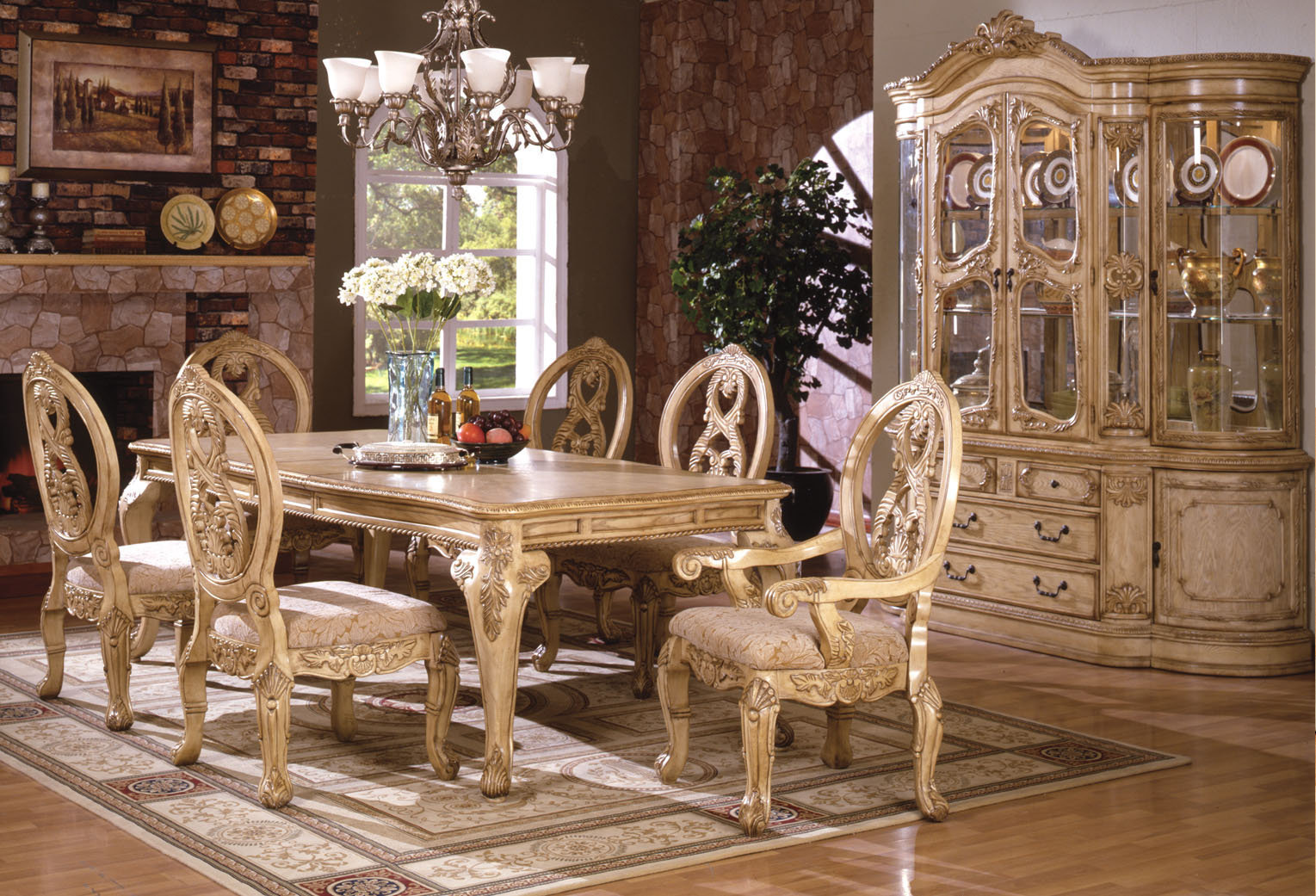 formal dining room sets cherry