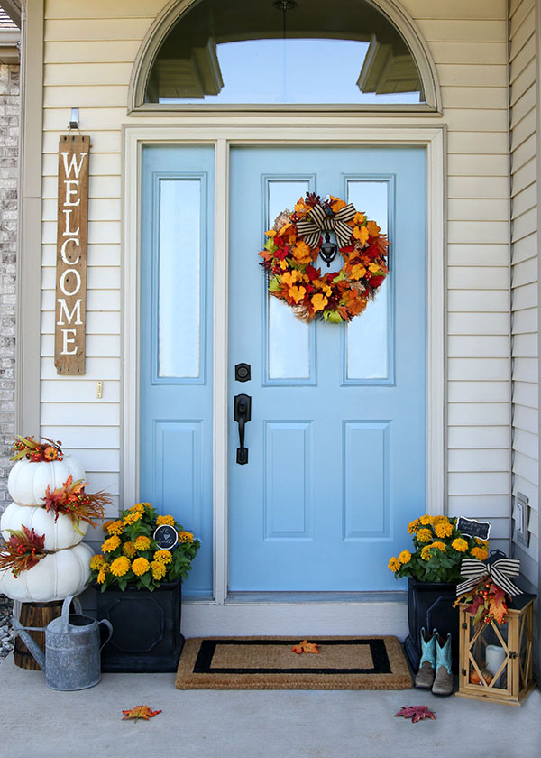 front door decorations for fall