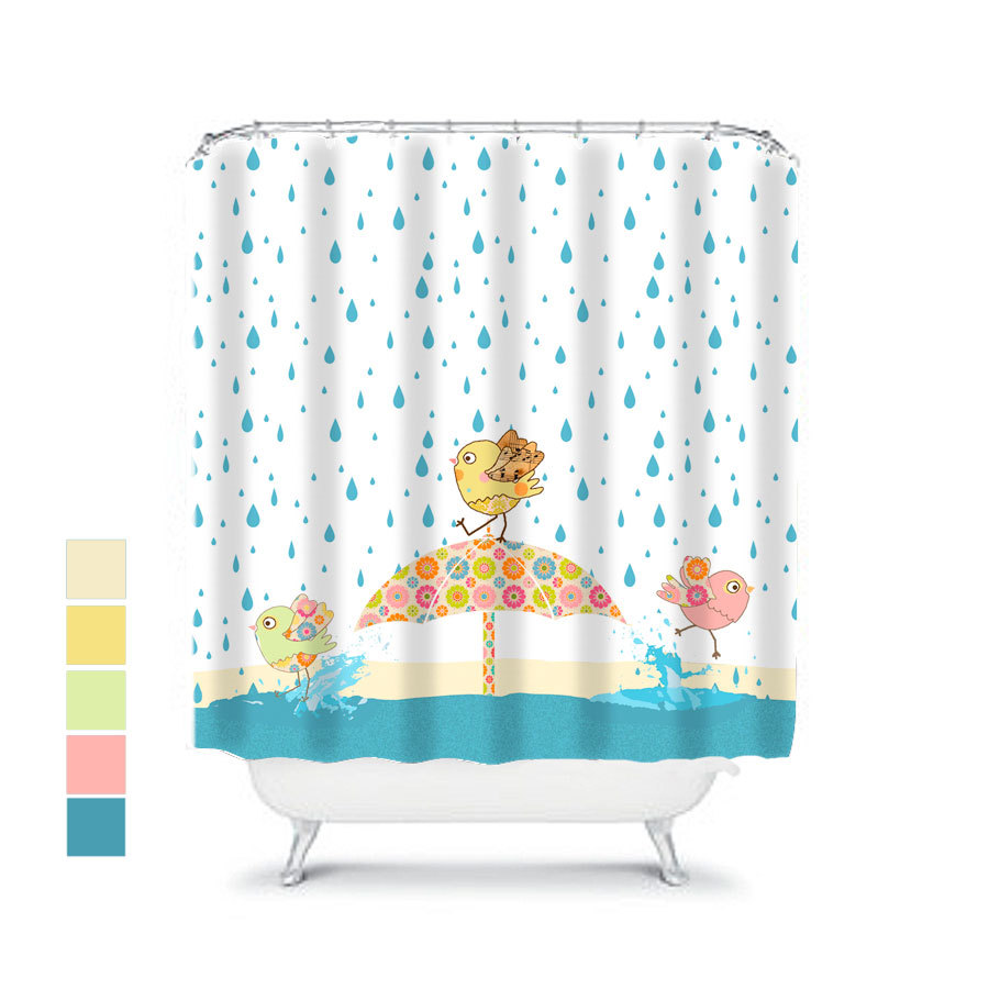 fun and frames shower curtain
