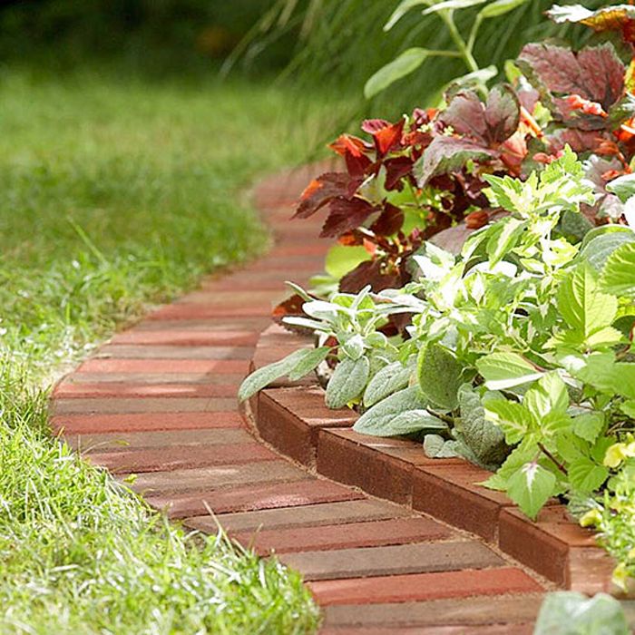 garden edging ideas brick