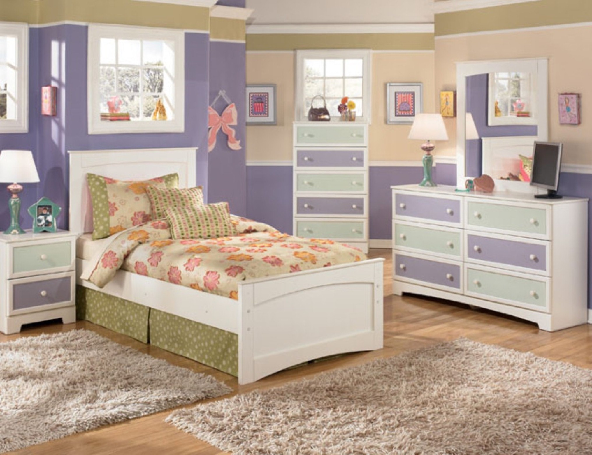 girls bedroom sets distressed wood