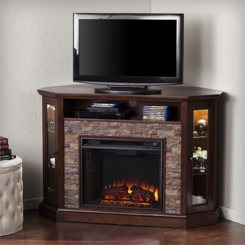 gotham fireplace tv stand