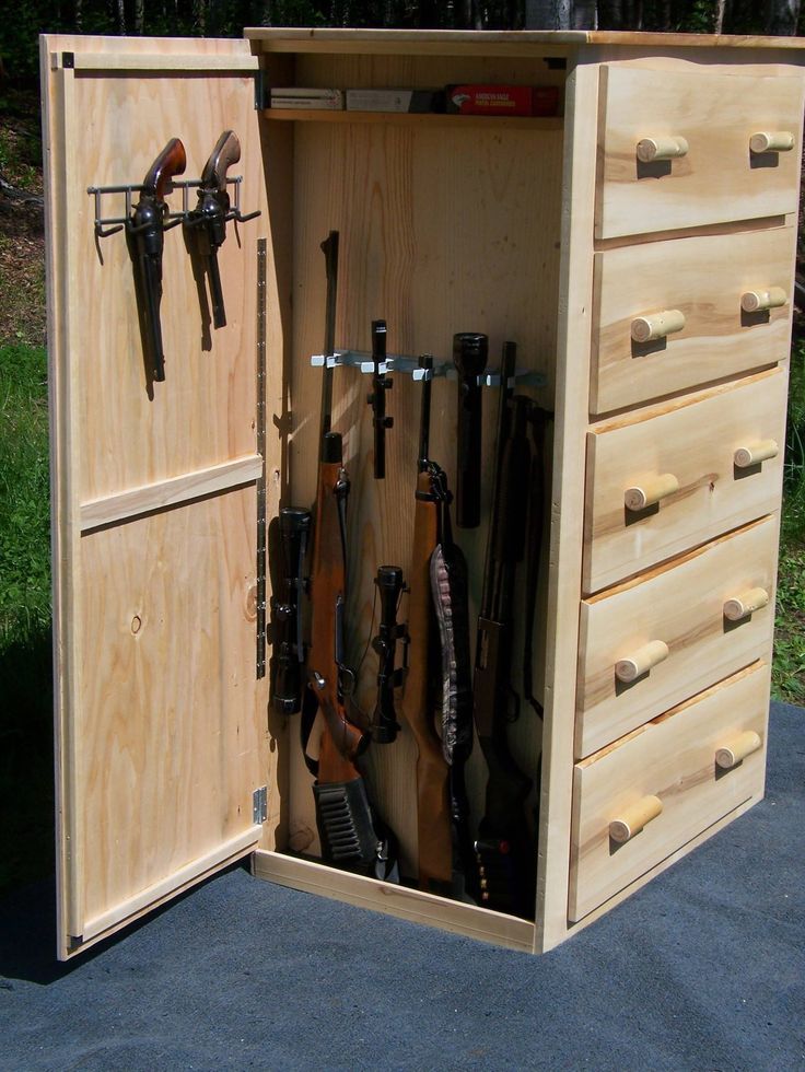 hidden gun compartment in curio cabinet furniture