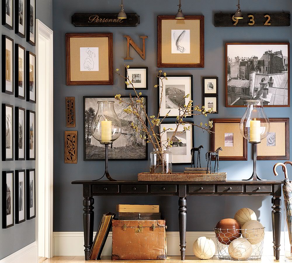 how to decorate small entryway table