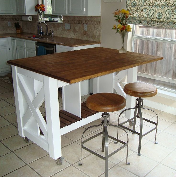 kitchen island becomes table