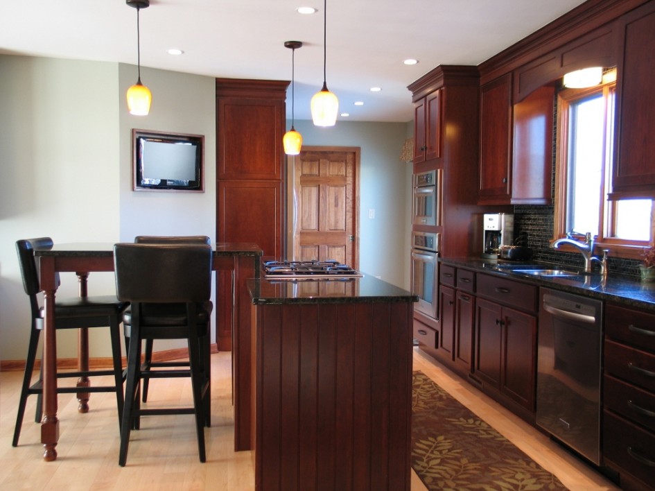kitchen island table cherry
