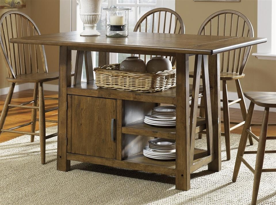 kitchen island table with storage