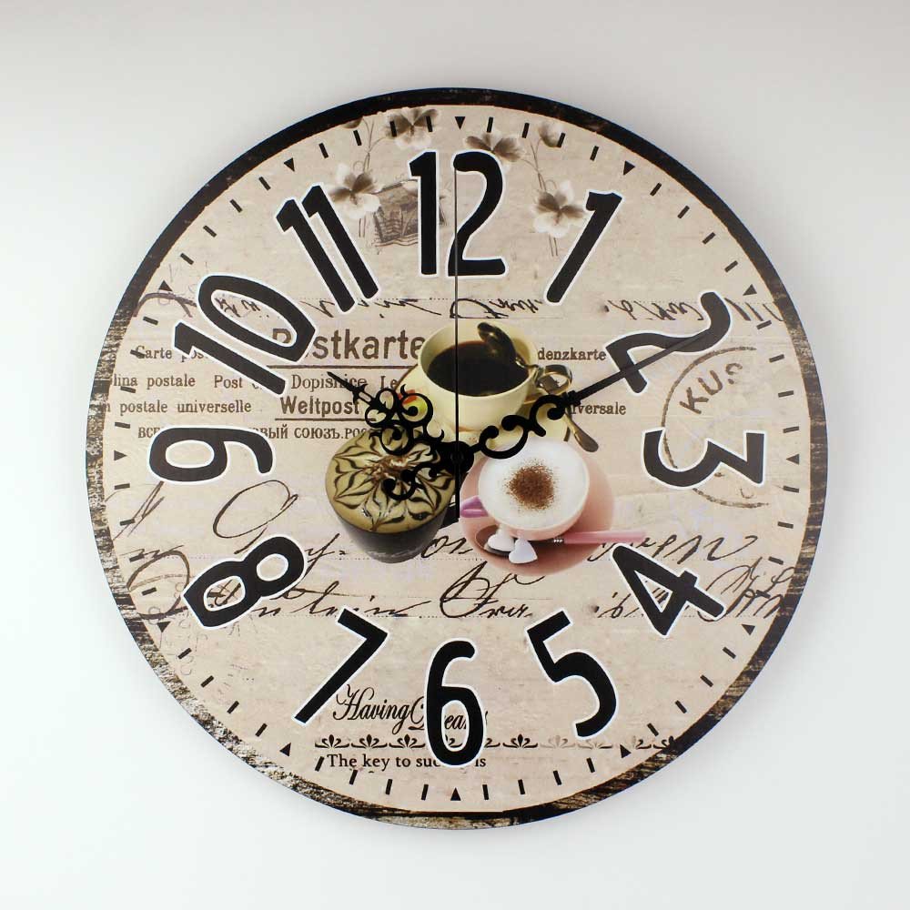 kitchen wall clocks coffee