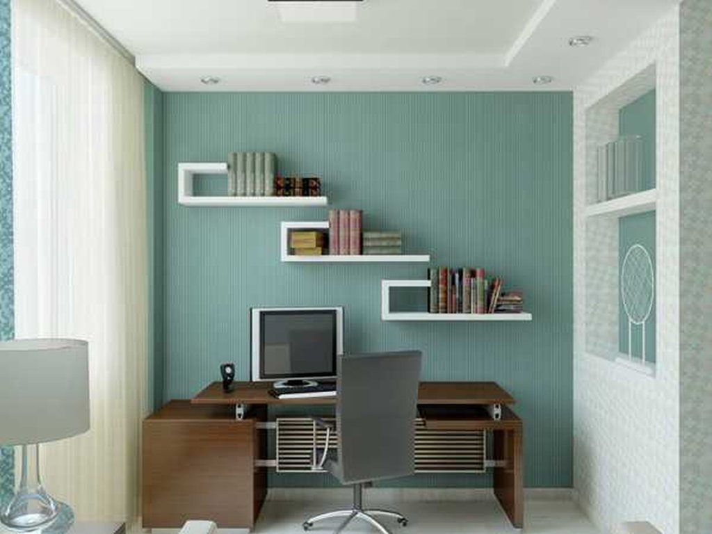 light blue office decorating ideas