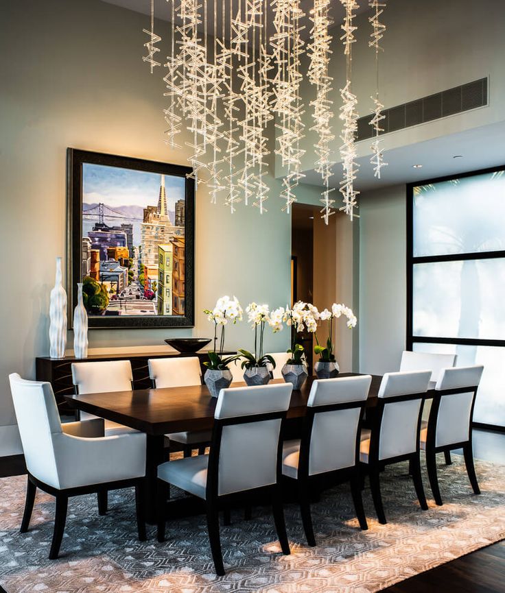 luxury contemporary dining room sets