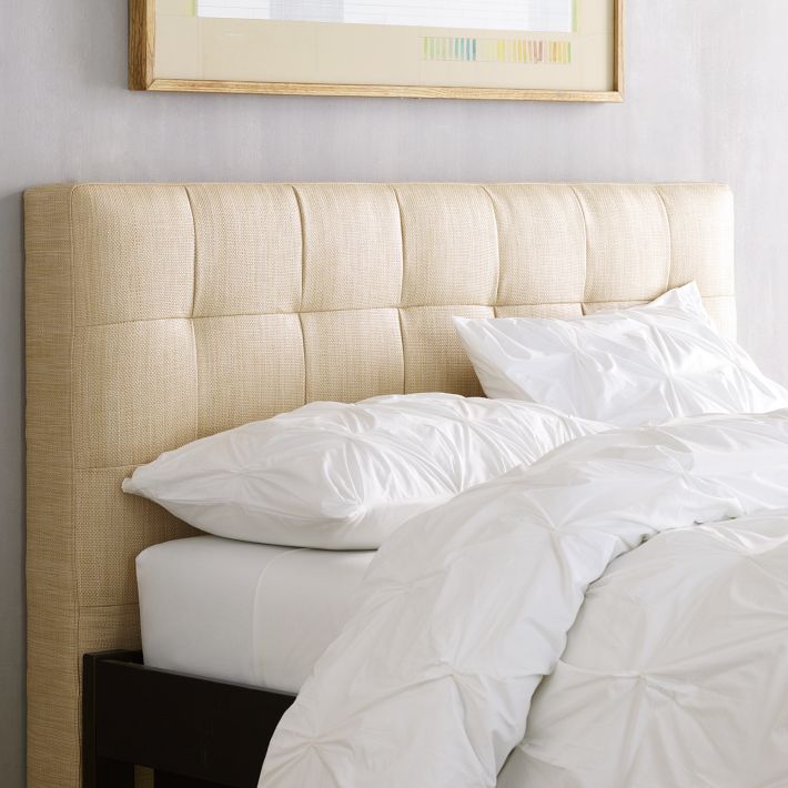 make your own tufted upholstered headboards