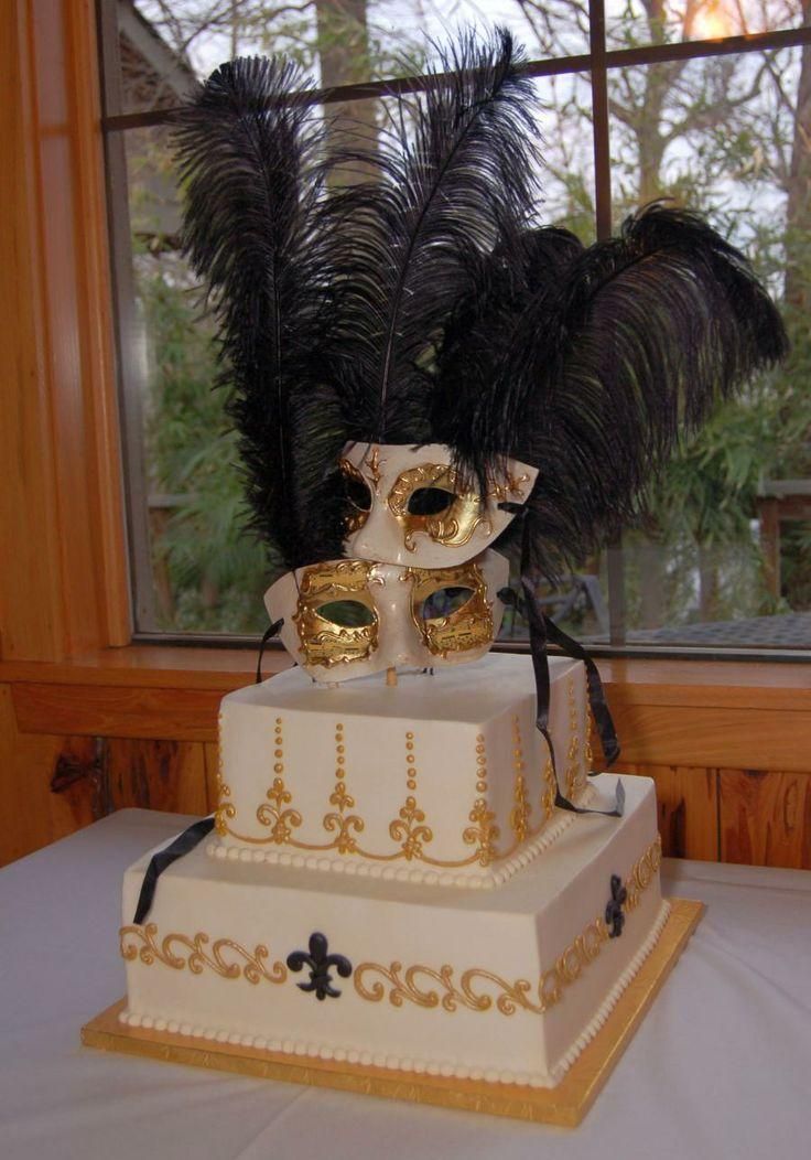 masquerade ball cake decorations