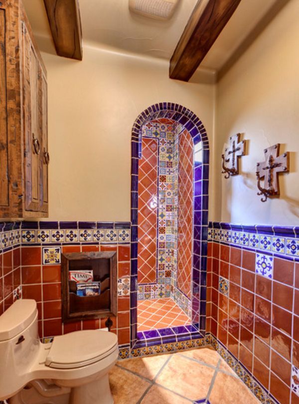 mexican style bathroom designs