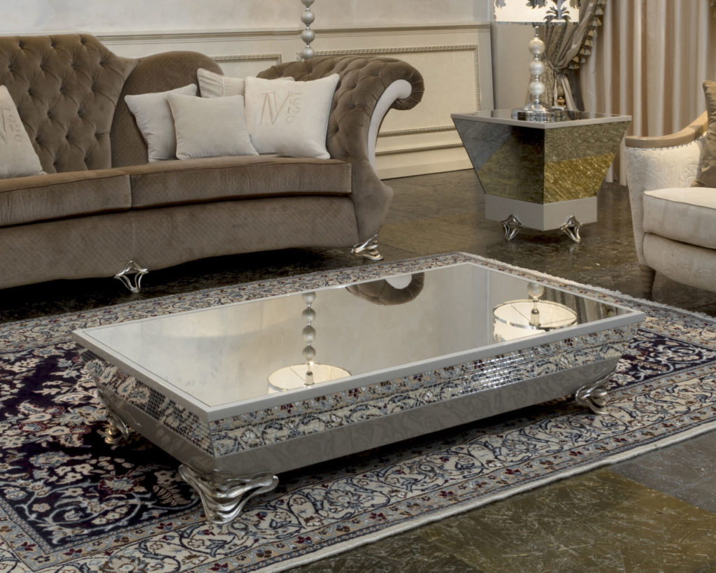 mirrored chest coffee table