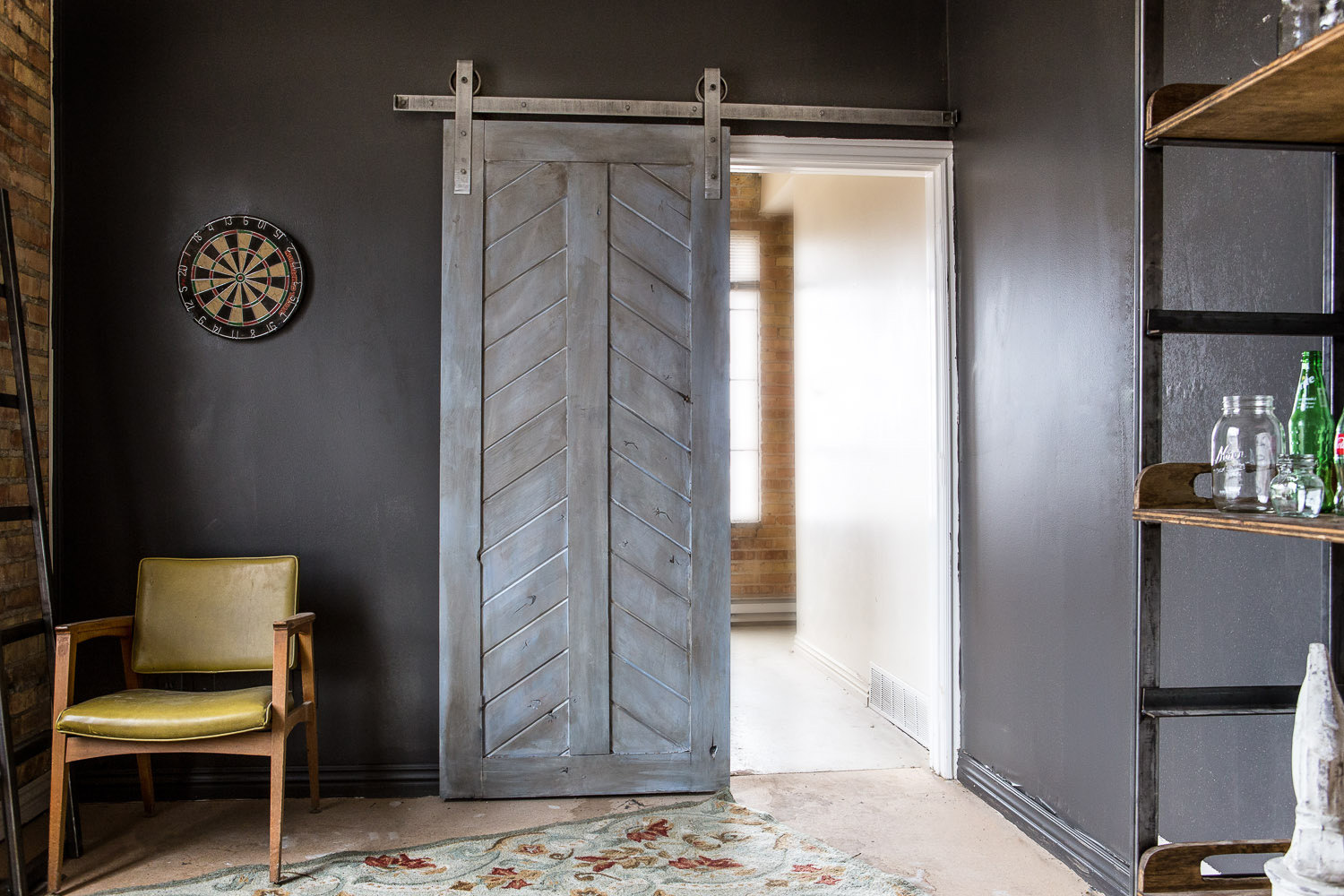 mirrored closet barn doors