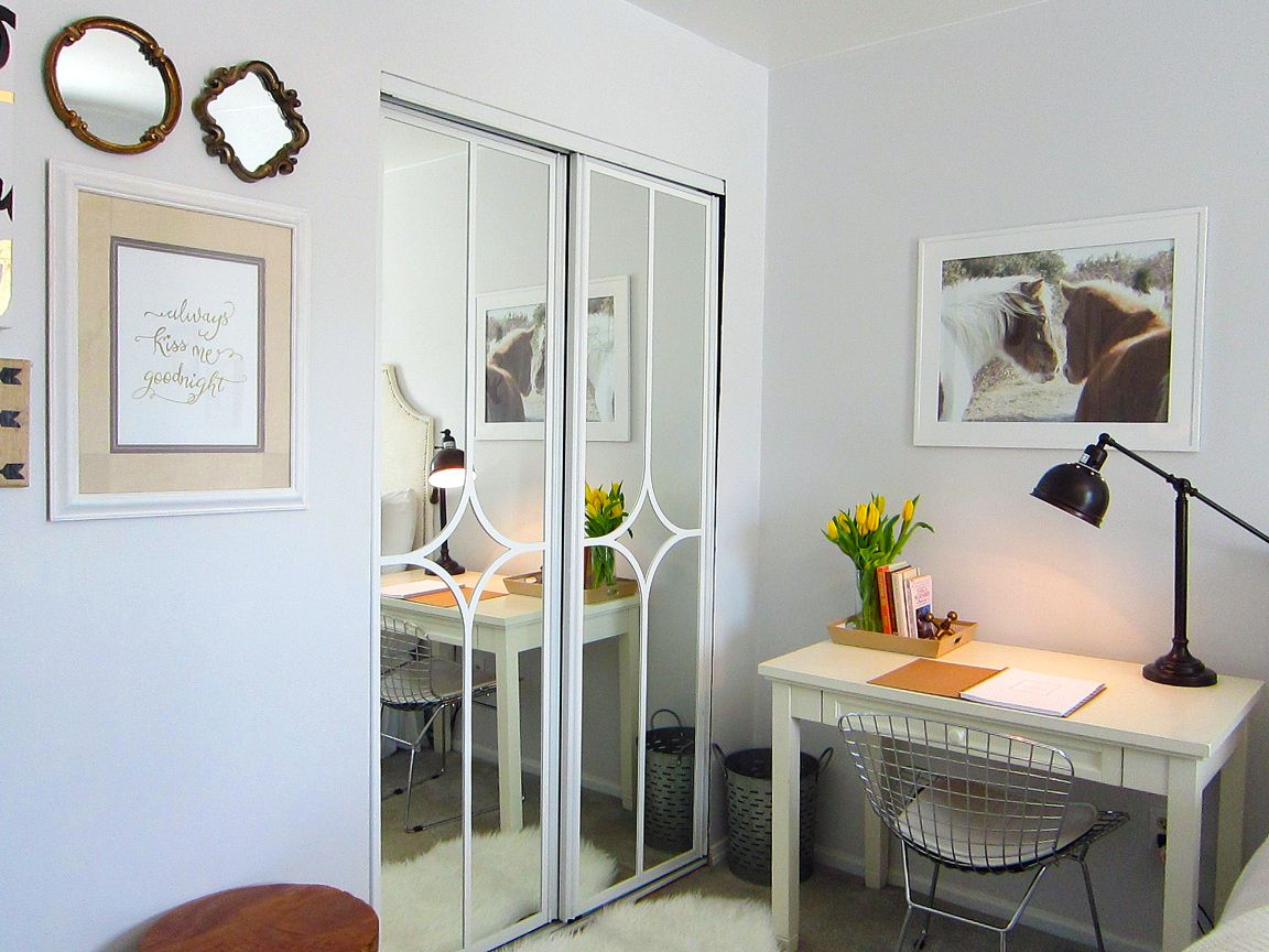 mirrored closet door covers