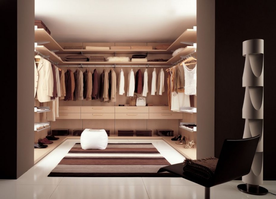 modern walk in closet design ideas